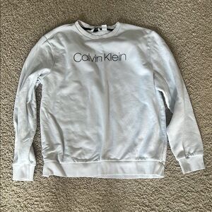Calvin Klein White Crewneck Sweater